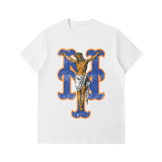 CRUCIFIED METS TEE